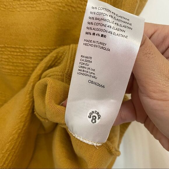 Maeve Anthropologie Stephie Cross-Back Gold Top Size Small - Picture 12 of 12